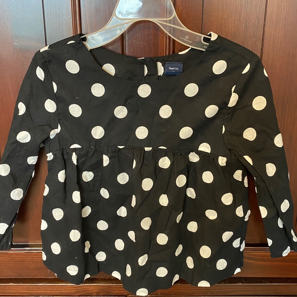 Gap kids polka dot top